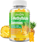 L-Methylfolate 15 mg Gummies with Methyl B12, Methylated B1, B2, B6, Active 5-MTHF & High Absorption - Supports Brain Health & Immune System, Pineapple Flavor, 60 Count