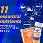 Alka-Seltzer Energy Boost: Caffeine & Guarana, B Vitamins, Supports Mental Alertness and Physical Energy, Daily Energy Supplement, Fizzy Tablets, Sugar-Free, Light Tropical Punch Flavor, 30ct
