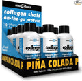HEALTH DIRECT – Medical-Grade Liquid Collagen Shots – AminoSculpt Sugar-Free – Piña Colada – 12 Servings, (12pk, 2oz Shots) – Good for Joints, Bones, & Sleep – Better Hair, Skin & Nails