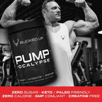 Pump-ocalypse Blue Raz | Nitric Oxide and L Arginine Supplement with Citrulline Malate, GlycerPump | Ultimate N.O. Booster | Lean Muscle Support for Blood Flow, Vascularity, Hydration and Endurance