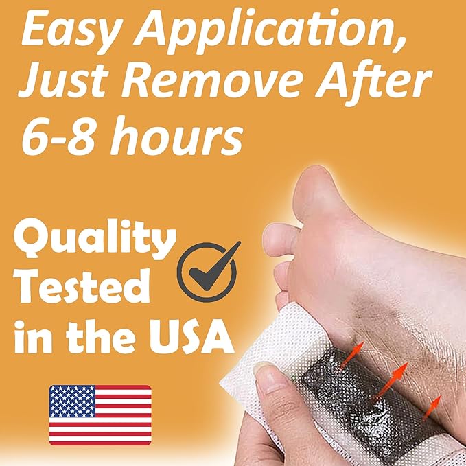 Advanced Foot Pads with Turmeric Curcuminoids, Zeolite & Ginger, 20 Foot Patches, Premium & All-Natural Complex