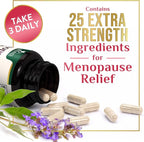 Menopause Supplement for Women - Natural Menopause Relief Support for Mild Hot Flashes & Night Sweats - Best Probiotics for Women, Dong Quai, Black Cohosh, Ashwagandha - Bottled in USA - 120 Capsules
