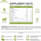 MFL Muscle Whey Protein l 28g of Protein l 8g BCAAs l Keto Friendly l Low Carbs l 2 lbs (Cookies and Cream)