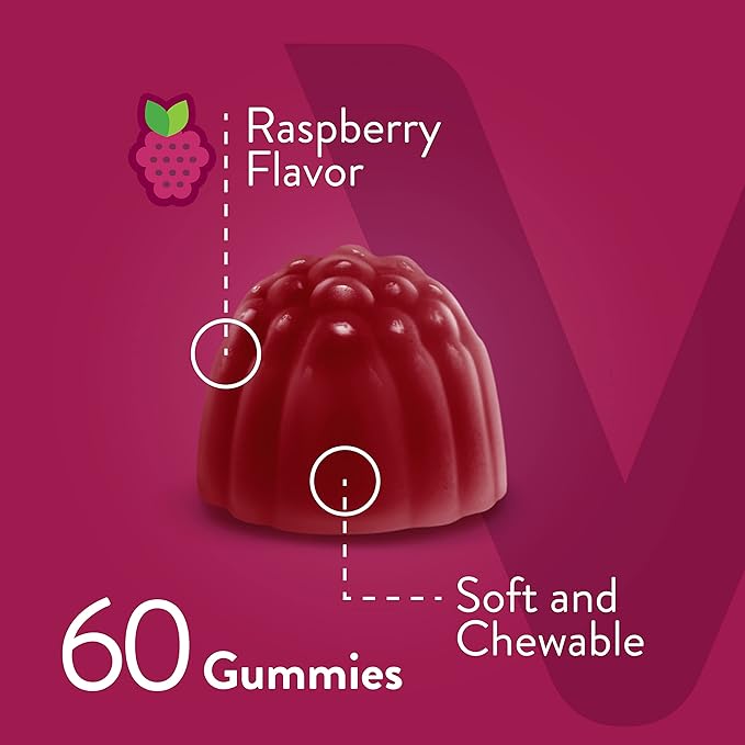 Viteey Collagen Gummies with Biotin Gummies for Hair Skin and Nails Vitamins - Biotin and Collagen Supplements for Women & Men - Gluten-Free – 60 Count