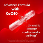Red Yeast Rice with CoQ10 Supplement | Healthy Cholesterol Levels & Heart Health Support | Extra Strength Red Yeast Rice 1200 MG (600 MG Per Capsule) with Monakolin K | No Citrinin, Non-GMO | 120 Ct