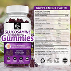 GORNVB Glucosamine Chondroitin Gummies with MSM & Elderberry – Extra Strength Mobility & Flexibility Support, Antioxidant Immune Supplement for Adults, Men & Women - 60 Chondroitin Gummies (3 Pack)