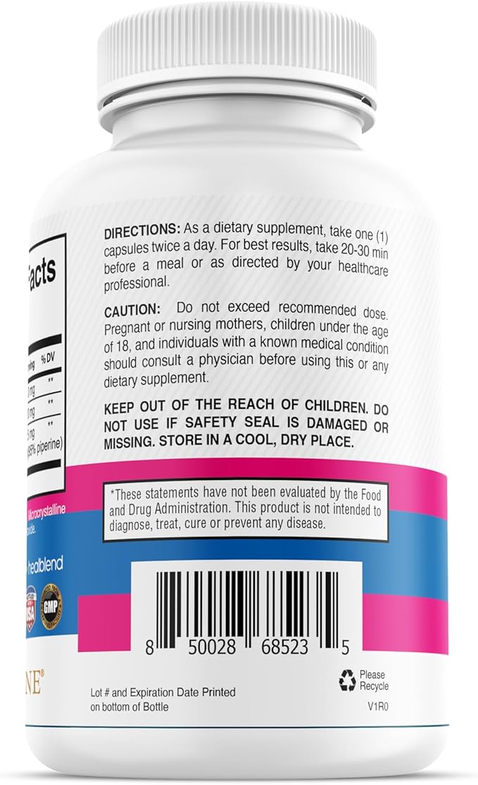 healblend DIM Ultra Dietary Supplement 350mg with Bioperine, Diindolylmethane, Estrogen Metabolism Support, Hormone Balance & PMS Relief, 60 Capsules (2)