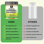 Feminine Balance Probiotic Gummies - Women's Vaginal Health Support | PH Balance & Odor, Flora, Immune Support | Probiotics for Women, Vegan Pineapple Flavor, 60 Count
