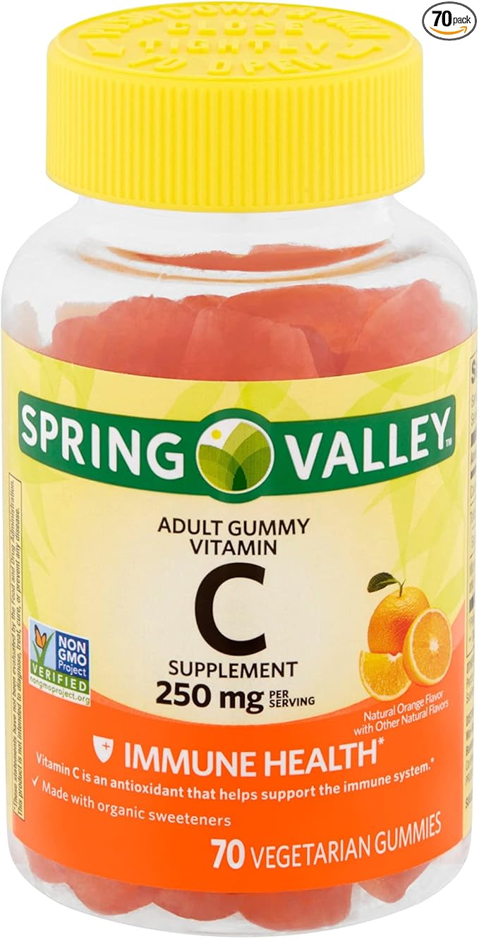 Spring Valley - Gummie Vitamin C 240 mg, 70 Orange Gummies