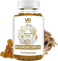 VITA Globe Mushroom Complex Gummies with Reishi, Lions Mane Mushrooms, Chaga, Cordyceps & More, Mushroom Supplement for Immune Defense, Energy & Brain Function Support, 250mg, 60 Count (Pack of 1)