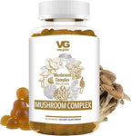 VITA Globe Mushroom Complex Gummies with Reishi, Lions Mane Mushrooms, Chaga, Cordyceps & More, Mushroom Supplement for Immune Defense, Energy & Brain Function Support, 250mg, 60 Count (Pack of 1)