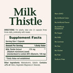 Nature's Bounty Milk Thistle, Herbal Health Supplement, Supports Liver Health, 175mg, 100 Softgels