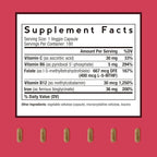 Doctor's Recipes Iron Supplement for Women Men - Gentle Iron Bisglycinate with Vitamin C, B6, Folate & B12, Stomach Friendly Iron Pills, 180 Vegan Caps