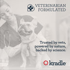 Kradle Calming Chews for Dogs - Anxiety and Stress Support - L-Theanine Ashwagandha GABA - Calming Supplement for Relaxation and Stress - Chicken Flavor- 150 Non-Drowsy Chews