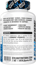 Evlution Nutrition Leanmode + Probiotic, Advanced Probiotic Capsule Supplement, 15 Billion CFUs per Serving, Digestive Support & Gut Health (40 Servings)