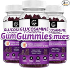 GORNVB Glucosamine Chondroitin Gummies with MSM & Elderberry – Extra Strength Mobility & Flexibility Support, Antioxidant Immune Supplement for Adults, Men & Women - 60 Chondroitin Gummies (3 Pack)