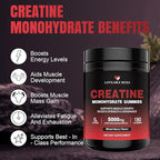 Loveable Bites Creatine Monohydrate Gummies – 5000mg Creatine Gummies for Men & Women | Supports Muscle Strength, Endurance, Energy & Recovery | Sugar-Free, Vegan, Mixed Berry Flavor, 180 Count