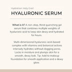 Le Mieux Hyaluronic Serum - Concentrated Hyaluronic Acid Facial Hydration Complex, Anti Aging Moisture with No Parabens or Sulfates (1 oz / 30 ml)