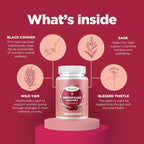 Phytoral Complete Herbal Menopause Supplement for Women - Female Hormone Balance Capsules for Night Sweats Hot Flashes & Mood Swings with Dong Quai Chaste Berry & Black Cohosh Root - 60 Count