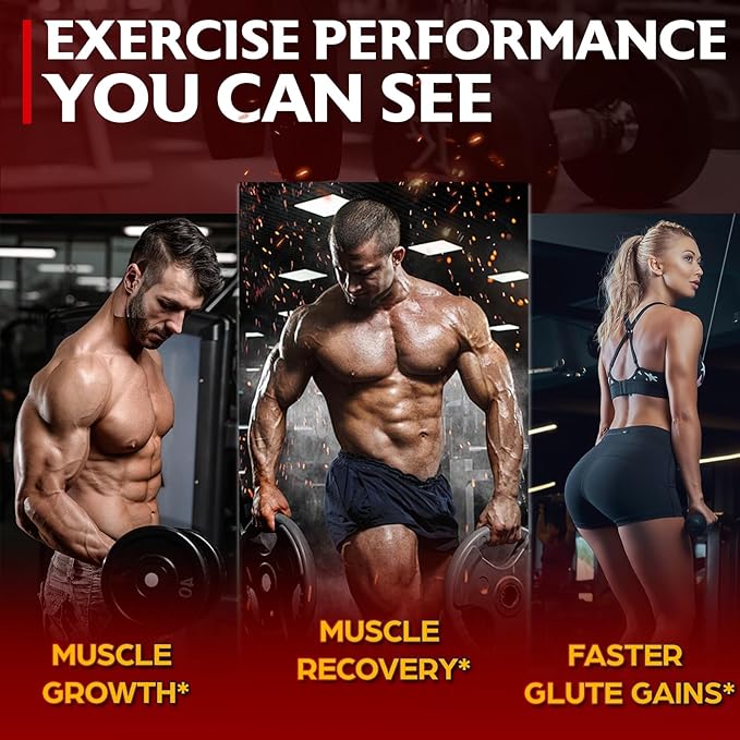 Creatine Monohydrate Gummies for Women & Men, Taurine & B6, Chewable Creatina Pre Workout Gummies for Max Strength & Muscle Growth, Energy, Endurance, Creatine for Men & Women - 1 Pack
