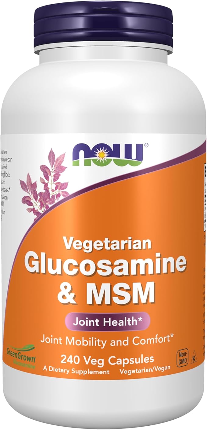 NowFoods Vegetarian Glucosamine & MSM Joint Health 240 Veg Capsules