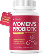 Vaginal Probiotics – pH Balance, Feminine Odor Control & Yeast Support, Probiotics for Women with Prebiotics & Lactobacillus Blend, 60 Capsules