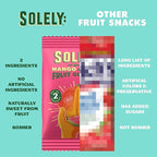 SOLELY - Organic Mango & Guava Whole Fruit Gummies (Pack of 6 Boxes, 5 Bags per Box) - Real Fresh Fruit - Healthy Snacks for Adults & Kids - Non GMO, Vegan Snacks, Shelf Stable - 30 Bags (3.5 oz)