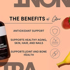 Tranont Glow Liquid Collagen for Women | Multi Collagen Peptides with Hyaluronic Acid & Biotin | Hair, Skin & Nail Support | Hydrolyzed Collagen Shot | Strawberry Banana | 15 fl oz
