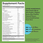 Kick Plant Protein Powder, Vanilla Flavor, 20 G Protein, Gluten Free Workout Supplement with Aminos Acids to Support Fitness Goals & Gut Health, No Sugar, No Artificial Flavors, 28 Servings