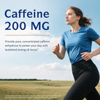 Innate Vitality Caffeine, 200 mg Caffeine Pill for Men & Women, No Crash or Jitters, Non GMO, No Gluten, Boost Energy Levels & Mental Focus, 120 Vegan Capsules