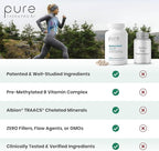 Pure Therapro Rx Methylated Multivitamin for Men and Women | Made in USA | Methyl Multi Without Iron Methyl B12 & Methylfolate | 120 Capsules, 2-Month Supply