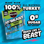 Jack Link’s x MrBeast Turkey Mini Sticks, As Seen on Beast Games, 8g Protein, Made with 100% All Natural Turkey, Zero Sugar, Pantry-Ready Snacks, 12 Count