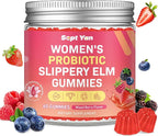 Feminine Probiotic Slippery Elm Gummies with Dim, Cranberry, Aloe Vera, Vitamin D3 & E for Women pH Balance, Gut Health & Immune System, Promote Vaginal Health for Women, Mixed Berry Flavor 60 Counts