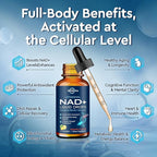 Liposomal NAD Supplement - 1200mg NAD+ Liquid Drops for Women & Men, Nicotinamide Riboside with Resveratrol, PQQ, CoQ10, Quercetin for Anti-Aging, Brain & Cellular Mitochondrial, Pineapple 4 Fl Oz