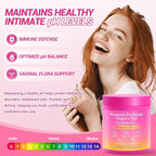 Her Juicy Feminine Probiotics Gummies, Premium Feminine Balance Probiotics with Slippery Elm for Women's pH Balance and Freshness – Support Daily Wellness & Comfort 120 Pineapple Gummies