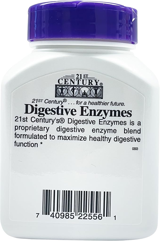 21st Century Digestive Enzymes Capsules, 60 Count (Pack of 3)