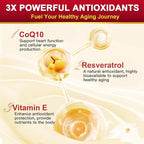 ZEBORA CoQ10-300mg with Trans-Resveratrol, PQQ & Vitamin E - High Absorption Coenzyme-Q10 with BioPerine - Powerful Antioxidant for Heart & Energy-Production,120 Veggie Capsules