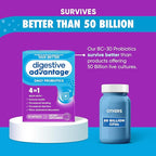Daily Probiotic Capsule - Digestive Advantage 30 Capsules, Survives 100x Better, Lessens Bloating, Calcium, Promotes Digestive Health and Gut Flora, multi