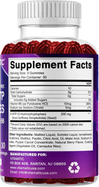 Vitamatic Sugar Free 5-HTP 200mg Gummies with B6 – 60 Pectin-Based Gummies – Mood Support & Stress Relief