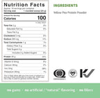 Sprout Living Organic Pea Protein Powder, Unflavored, 20 Grams of Plant Based Organic Protein Powder Without Artificial Sweeteners, Non Dairy, Non-GMO, Vegan, Gluten Free (1 Pound, 19 Servings)
