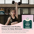 Premium Feminine Balance Gummies - Vaginal Probiotics for Women’s Health & Wellness - Immune Support PH Balance - Vegan, Gluten-Free - Hawaiian Pineapple - 60 Gummies - 30 Servings