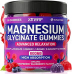 Magnesium Glycinate Gummies 600mg, [2-in-1 Dual Flavor Mix] - Sugar-Free, High Absorption Magnesium Supplement for Adults, Muscle Support and Relaxation, Vegan & Non-GMO