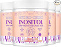 90-Day Myo-Inositol & D-Chiro Inositol Supplement for Women, Fertility Supplements Hormonal Balance for Women Ovarian Health Support, 4000mg:100mg Inositol Powder with Folic Acid & Vitamin, 4-PACK