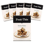 Proti-Thin High Protein Mocha Wafer Squares, 15g Protein, Low Calorie, Low Sugar, Aspartame Free, Diet Wafer Bars, Healthy Snack, 2 Wafers per Serving, 5 Count Box (6 Boxes - Save 10%)