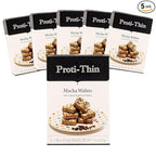 Proti-Thin High Protein Mocha Wafer Squares, 15g Protein, Low Calorie, Low Sugar, Aspartame Free, Diet Wafer Bars, Healthy Snack, 2 Wafers per Serving, 5 Count Box (6 Boxes - Save 10%)