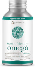 Youtheory Ocean-Friendly Omega - Vegan Algae Omega 3 Softgel - with EPA & DHA - Heart, Eye & Brain Health - Recyclable Aluminum Container - Gluten, Soy & Dairy Free - 120 Softgels