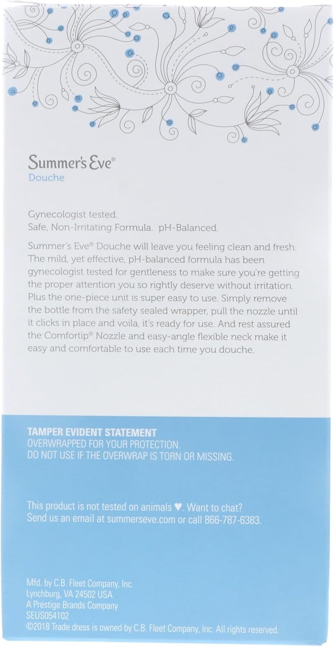 Summer's Eve Douche, Extra Cleansing Vinegar and Water, 4.5 Fl Oz, 4 Ct. (Pack of 4)