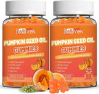 Sugar Free Pumpkin Seed Oil Gummies - 5000mg Per Serving with Saw Palmetto, Organic Pumpkin Seed Oil Supplement for Hair Growth & Skin Health, High Extract for Women and Men, 120 Count