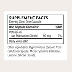 THORNE - Potassium Citrate - Essential Electrolyte Supplement for Muscle Function, Heart Health, Nerve Function & Urinary Tract Health Support* - Third-Party Certified - Gluten-Free - 90 Capsules