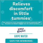 Little Remedies Gripe Water for Babies, With Chamomile, for Baby Gas Relief, No Alcohol or Artificial Dyes, 4 Fl Oz